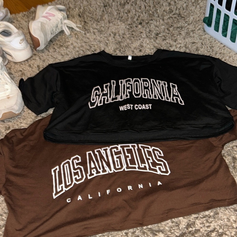 Shein Crop tops
Brown and Black